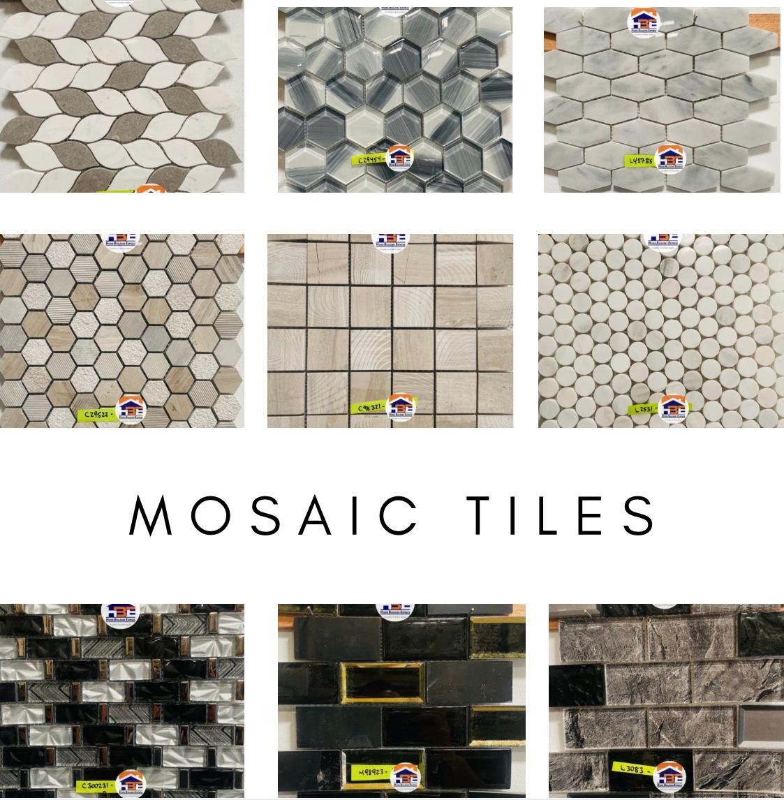 Tile display at Home Builders Express